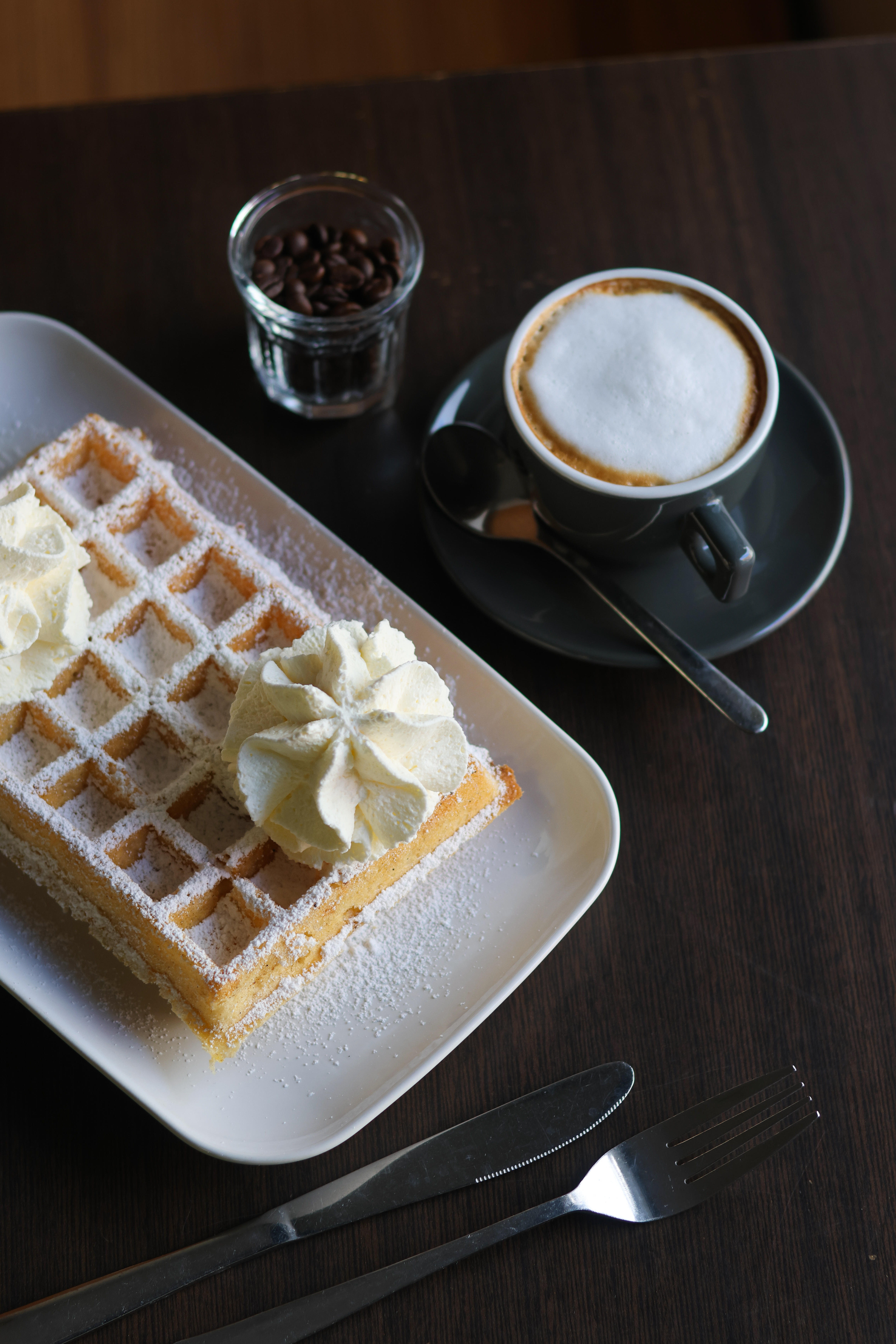 Gaufre et café